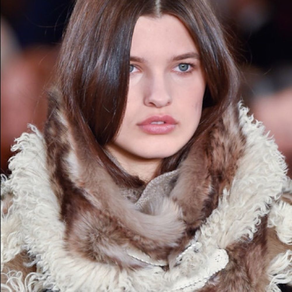 Ralph Lauren Fall 2015 Runway Collection Lamb Suede & Crushed Velvet Blouse - Picture 11 of 16